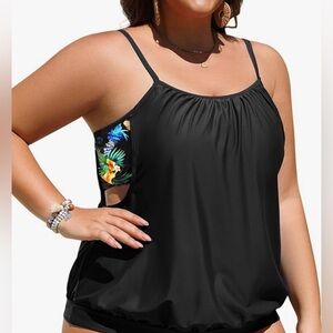 NWT Black Strappy Tank Top